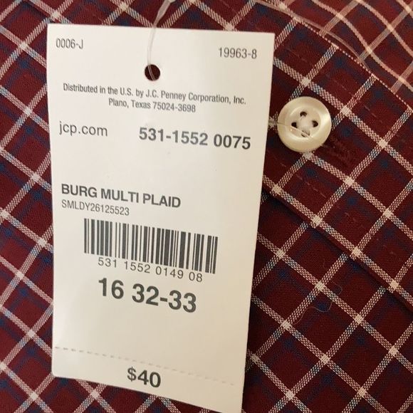 Mens Stafford long sleeve shirt NWT - Picture 6 of 6